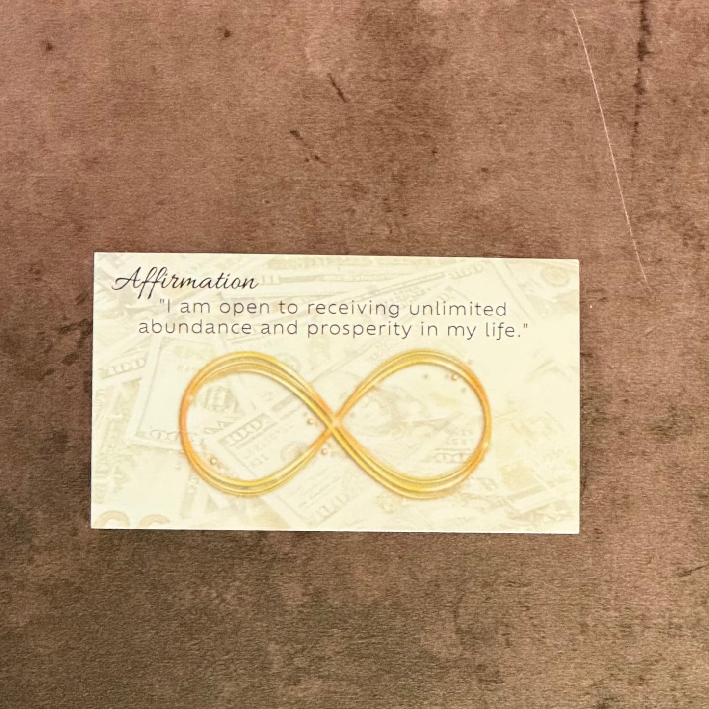 affirmation card for money