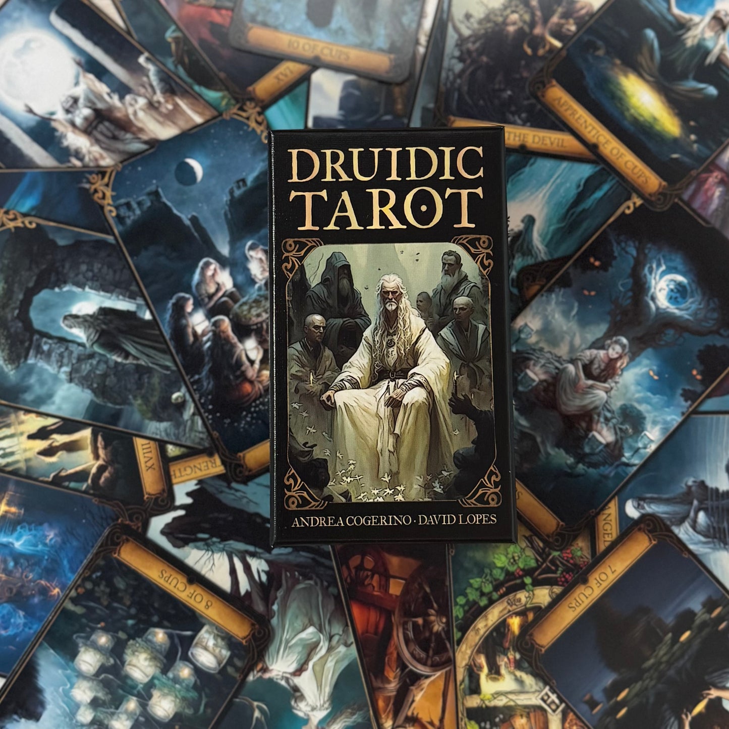 Druidic tarot cards and guidebook