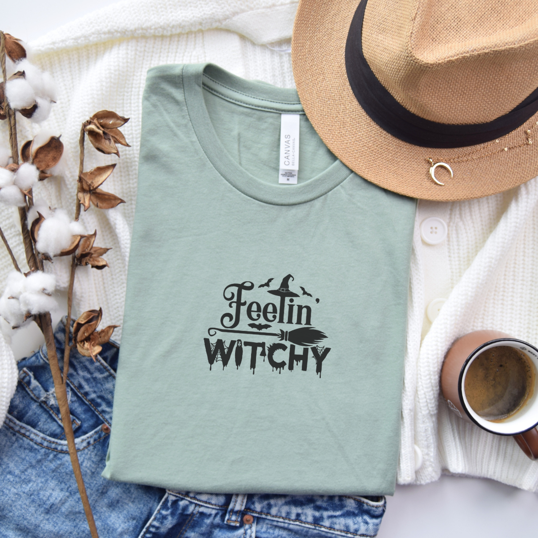 Feelin Witchy top with hat 