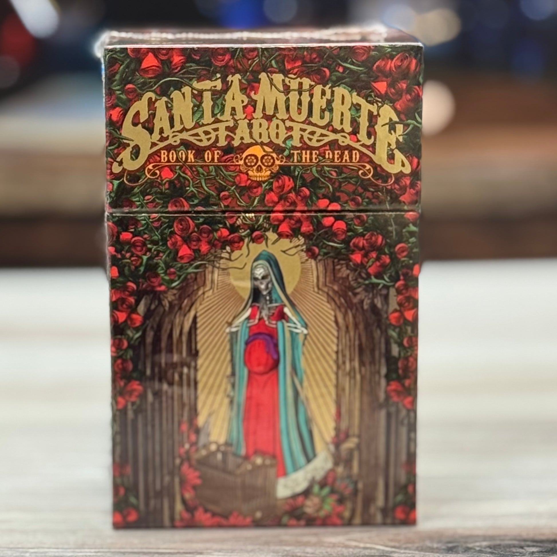 Front of Santa Muerte Tarot book of the dead