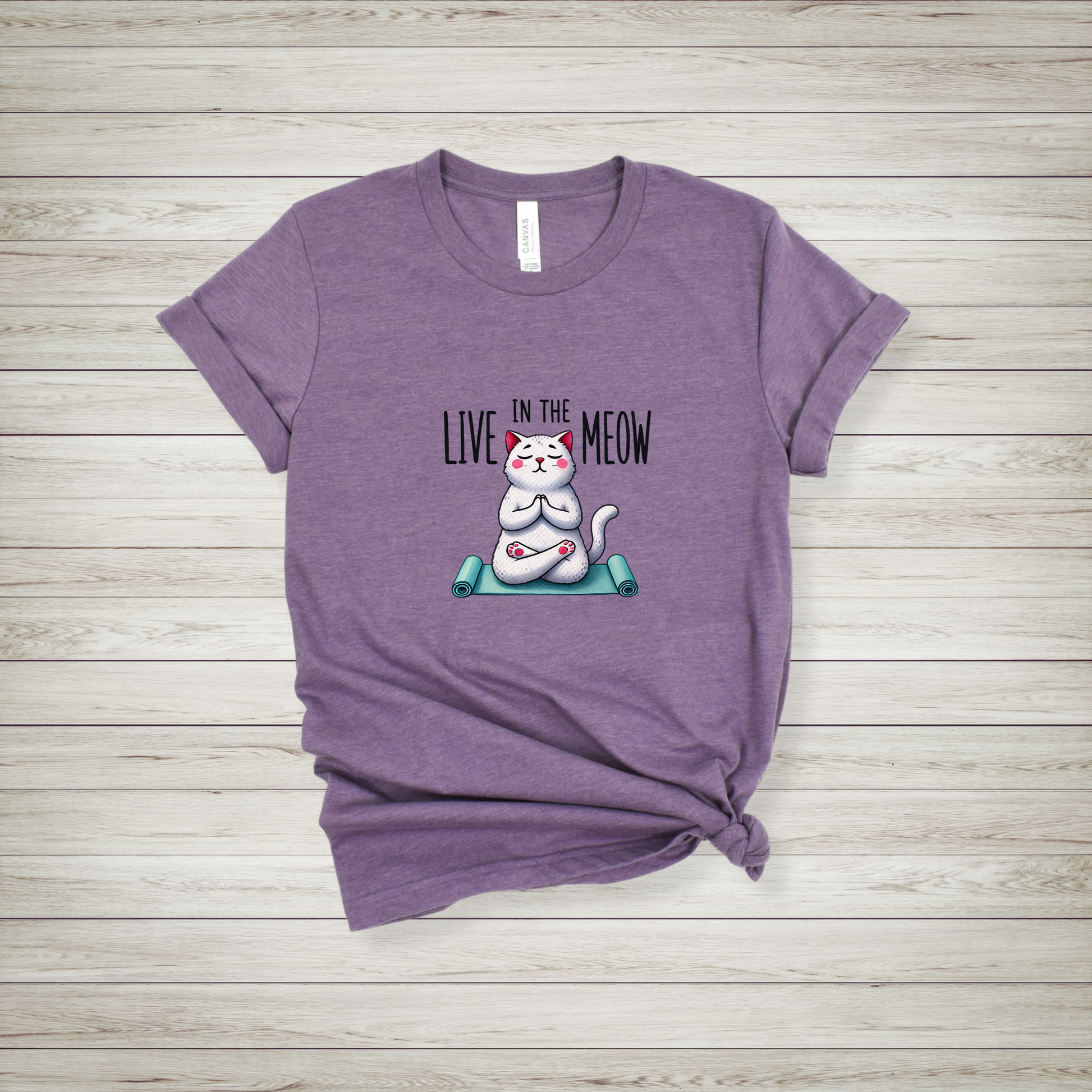 Purple Live in the meow shirt