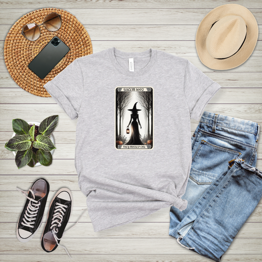 Athletic Gray witch salem shirt