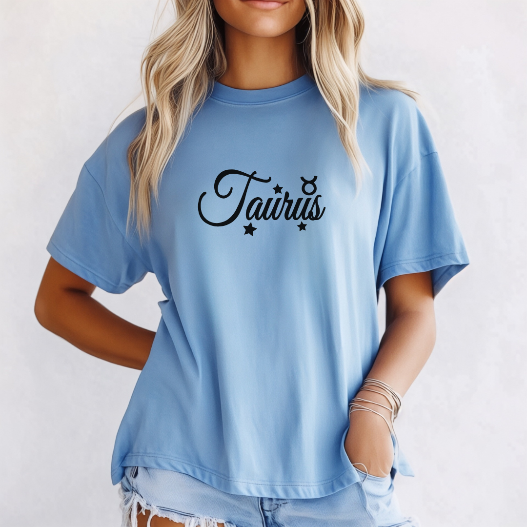 Taurus tee in washed denim