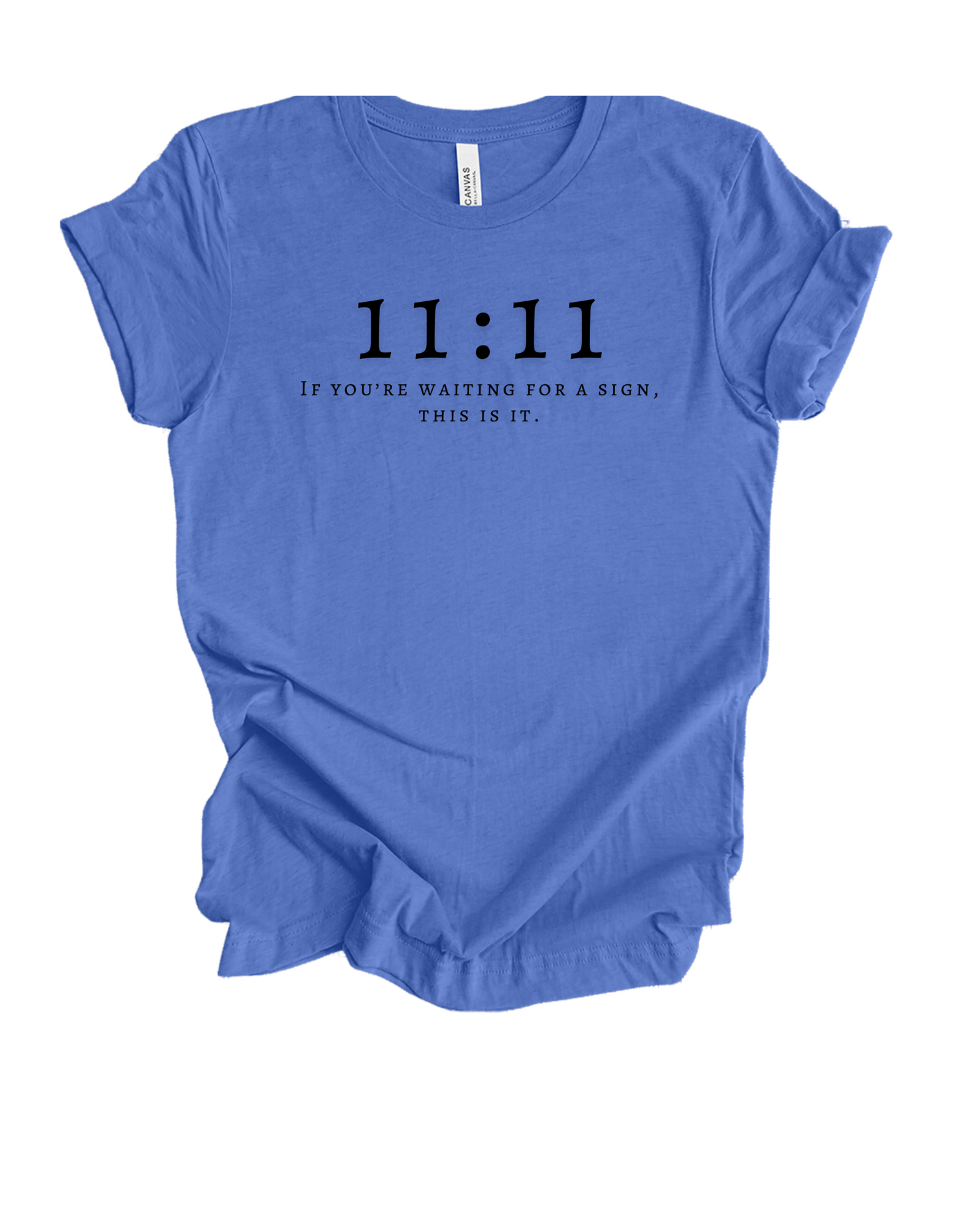 blue 11:11 tee