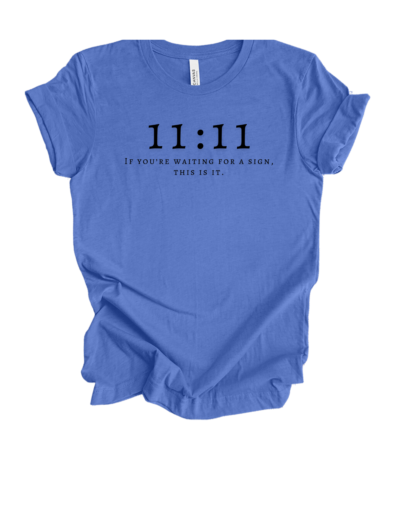 blue 11:11 tee