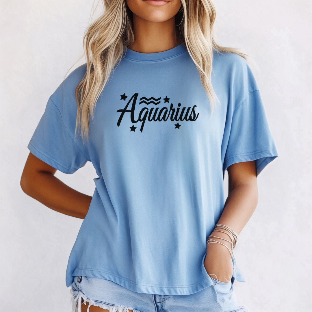 Aquarius shirt in washed denim