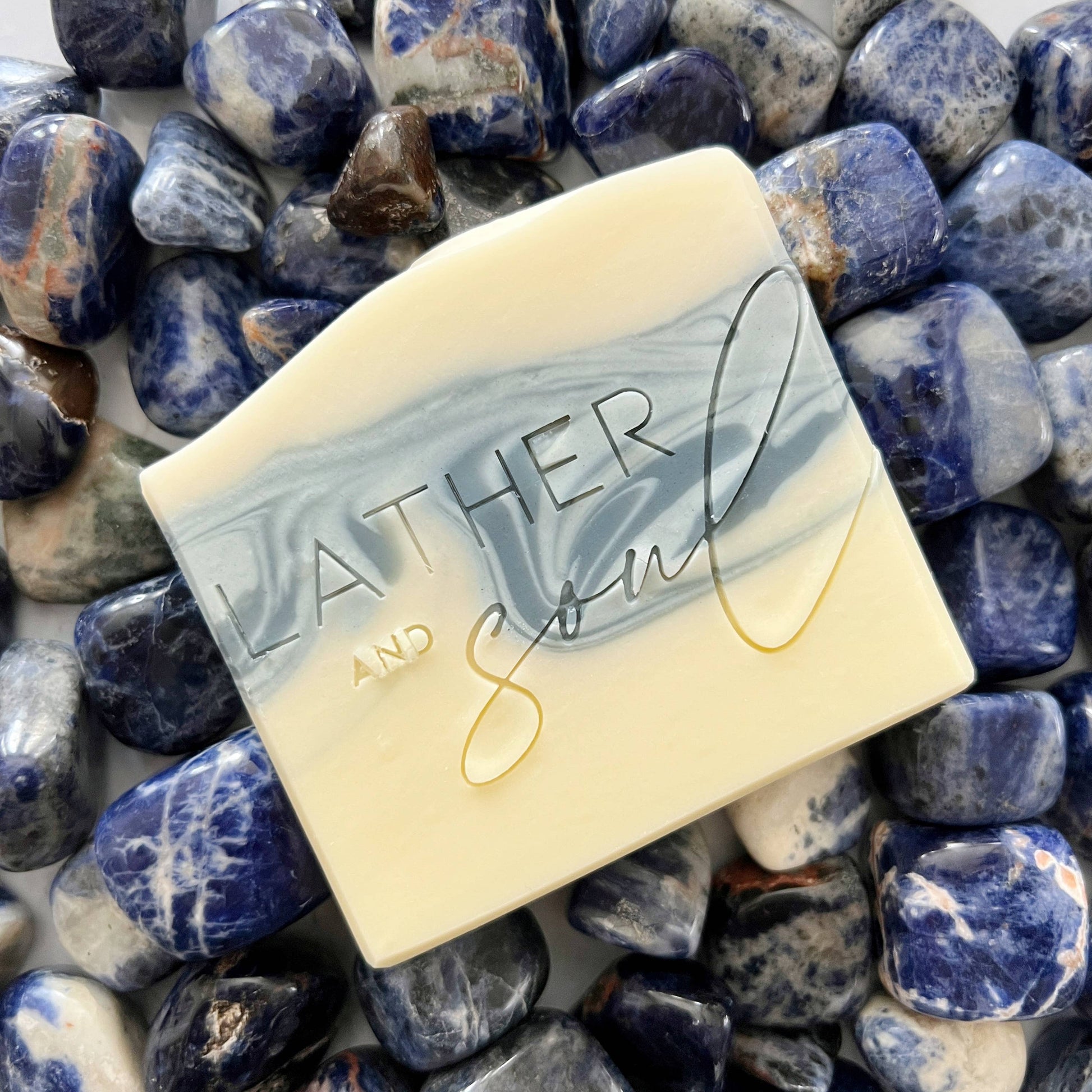 Soap with sodalite 