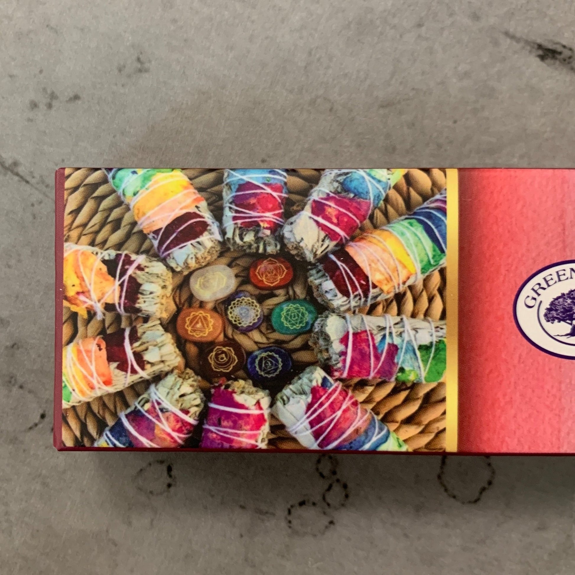 7 Chakra Sage Smudge Green Tree Incense Sticks - The Mystical Moon Online Store