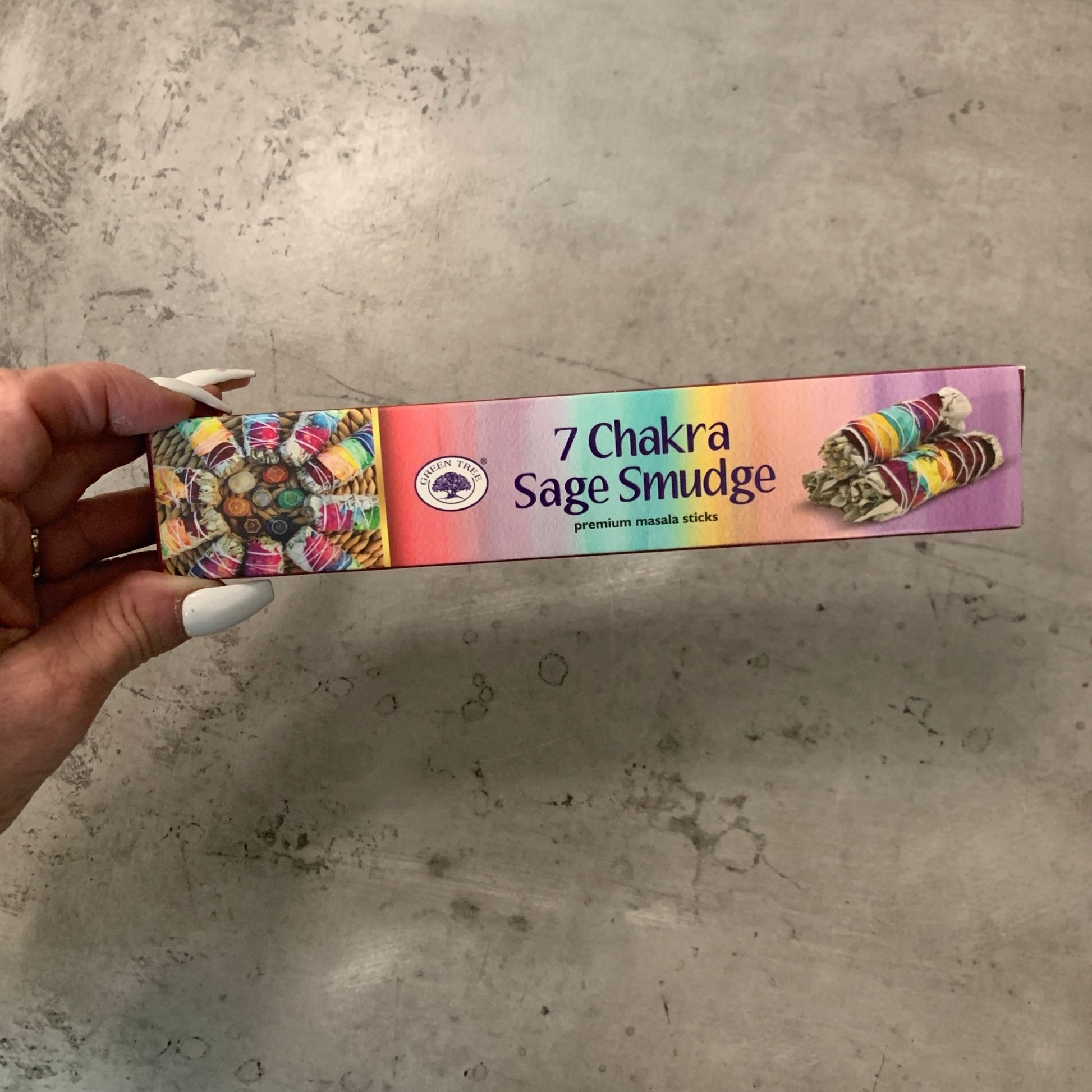 7 Chakra Sage Smudge Green Tree Incense Sticks - The Mystical Moon Online Store