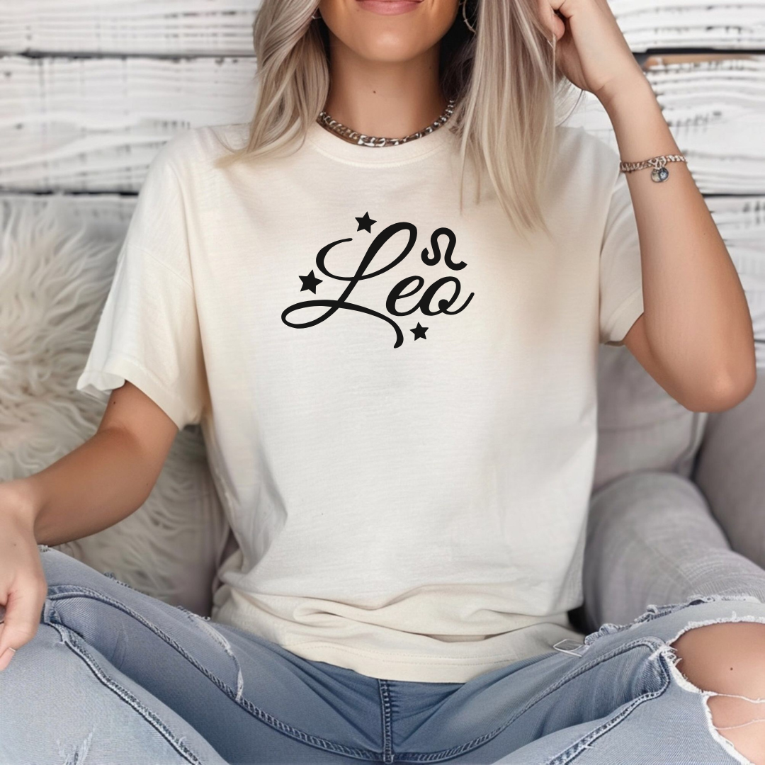 Leo gift tee in ivory