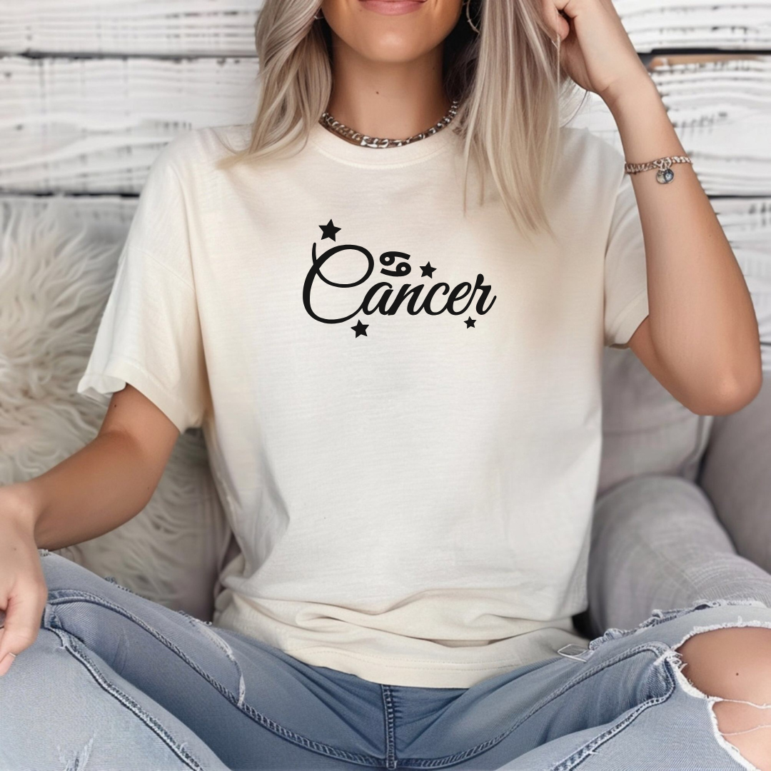 Cancer shirt in ivory gift for her 