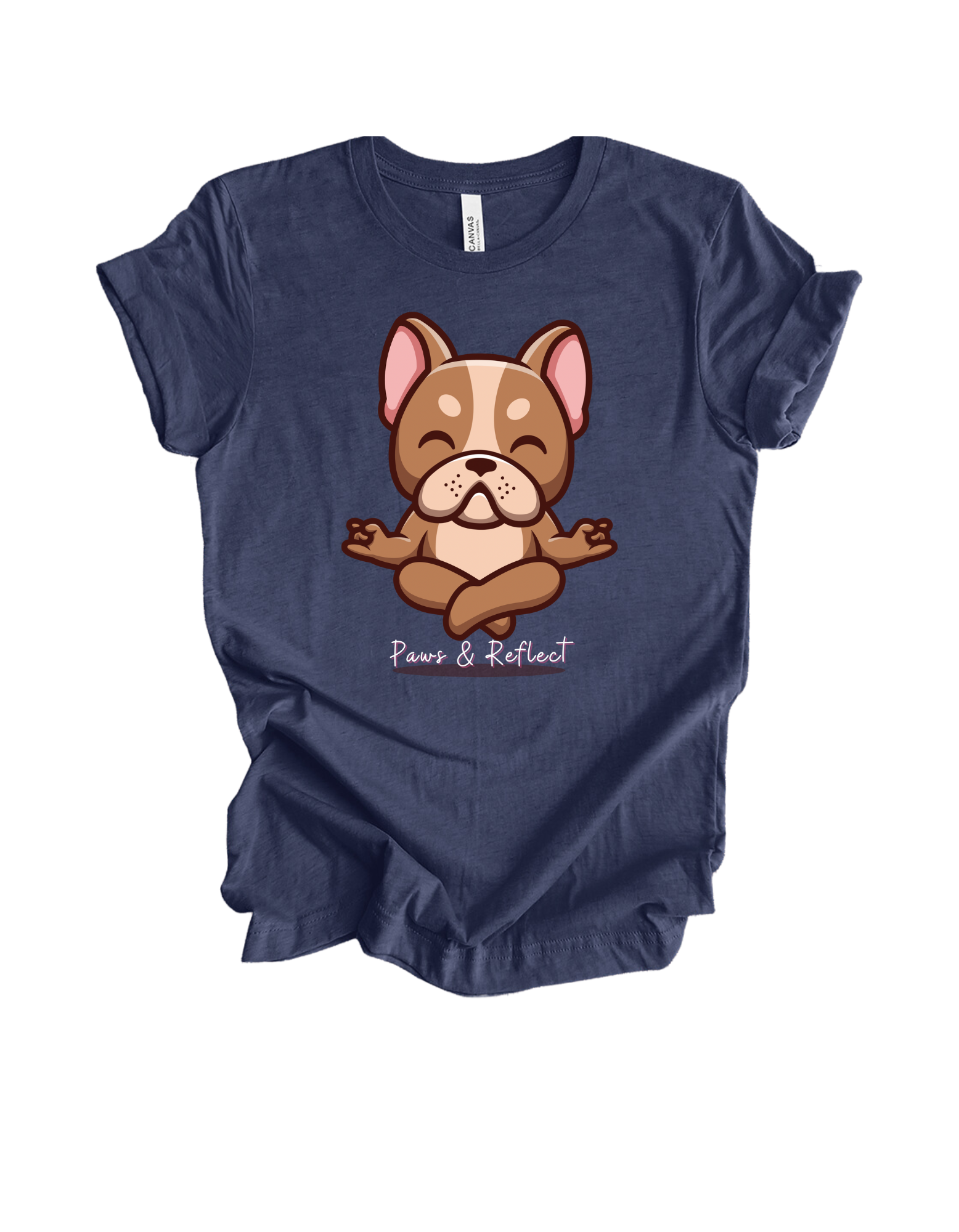 Navy frenchie tee