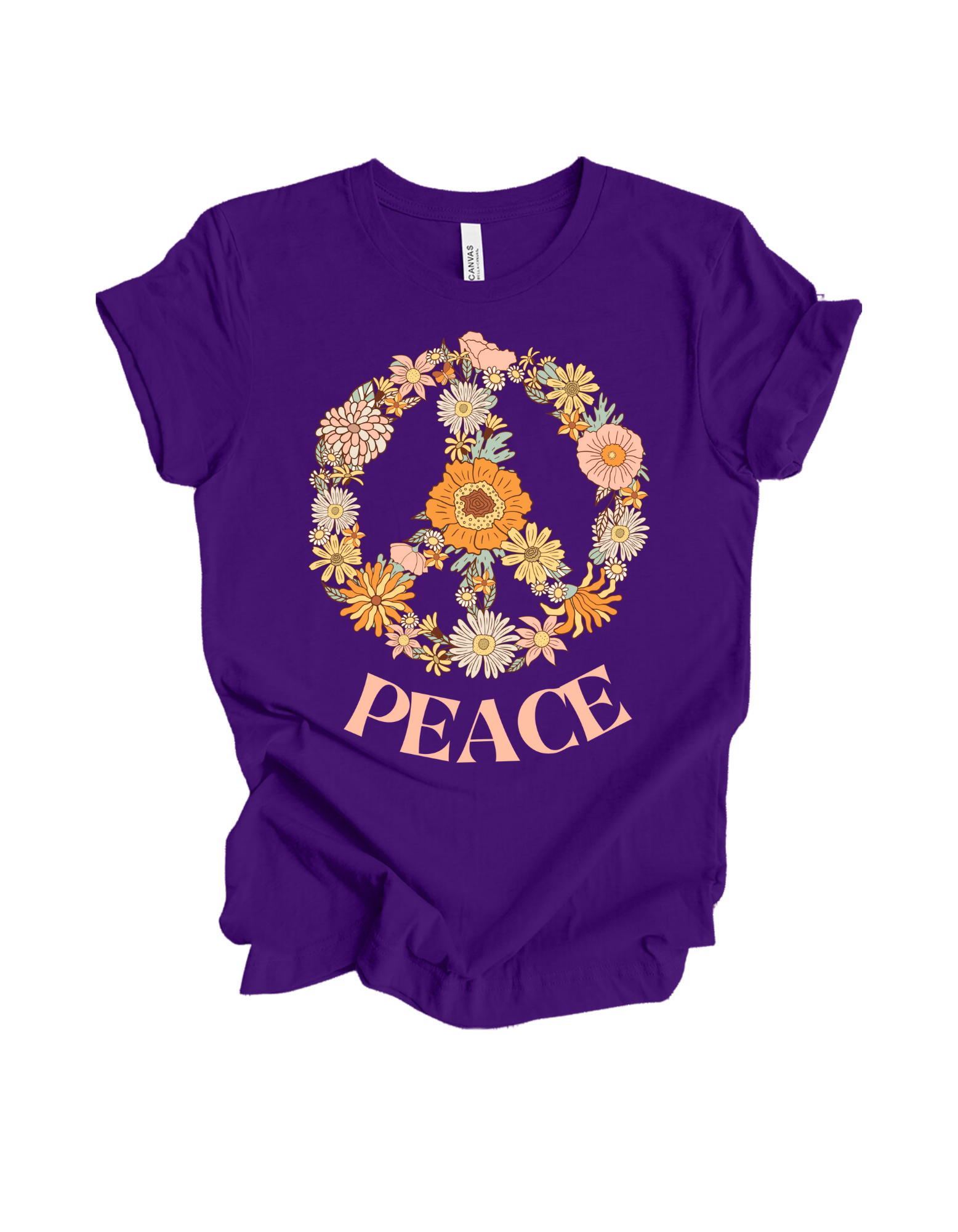 purple peace tee