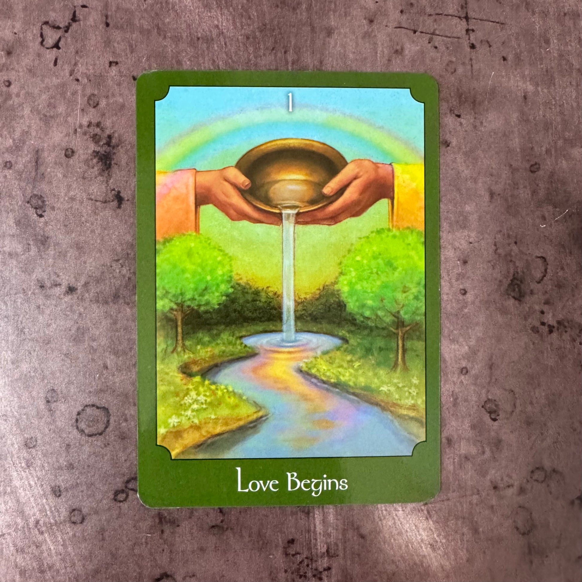 Love begins card from Psychic Tarot