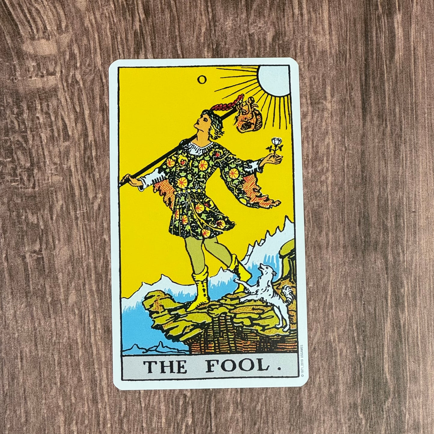 The Fool Rider Waite tarot deck