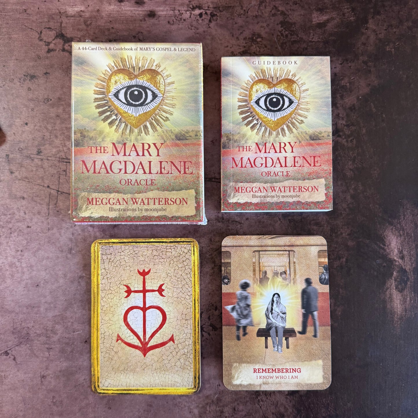 Cards, guidebook, and Remembering oracle card for Mary Magdalene oracle