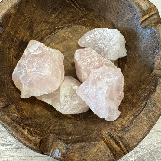 Rose quartz raw crystal