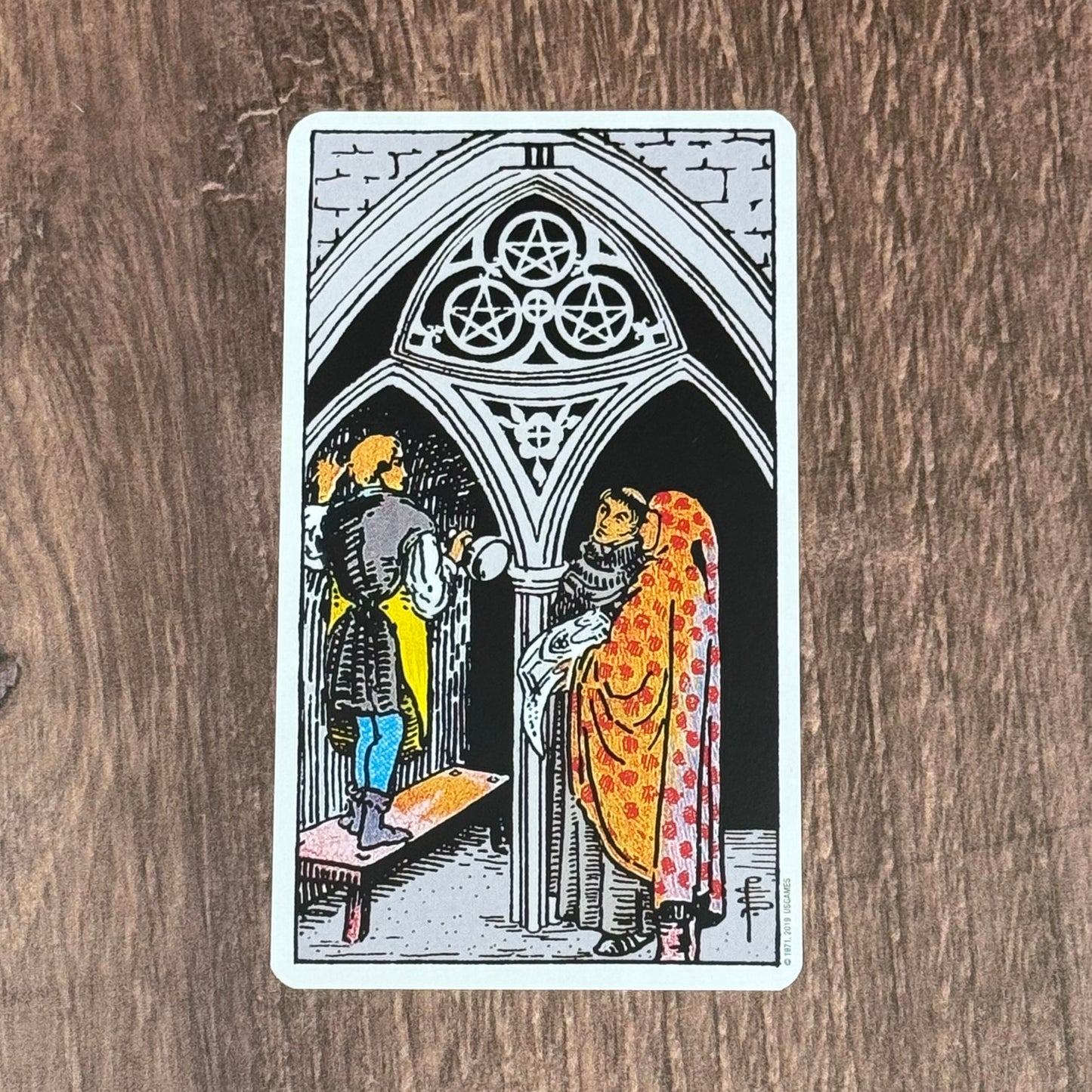 3 of Pentacles Rider Waite 