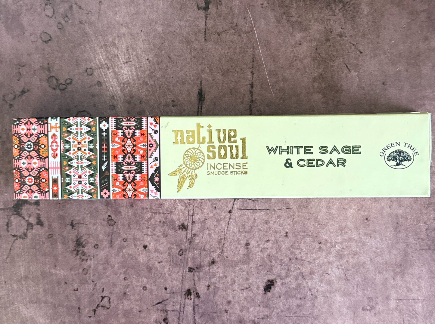 White Sage and Cedar Native Soul Incense Sticks 15 gram