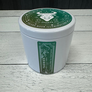 Taurus candle with lid