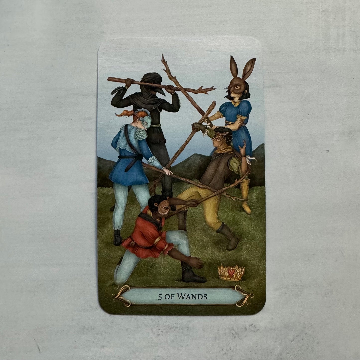 5 of Wands card