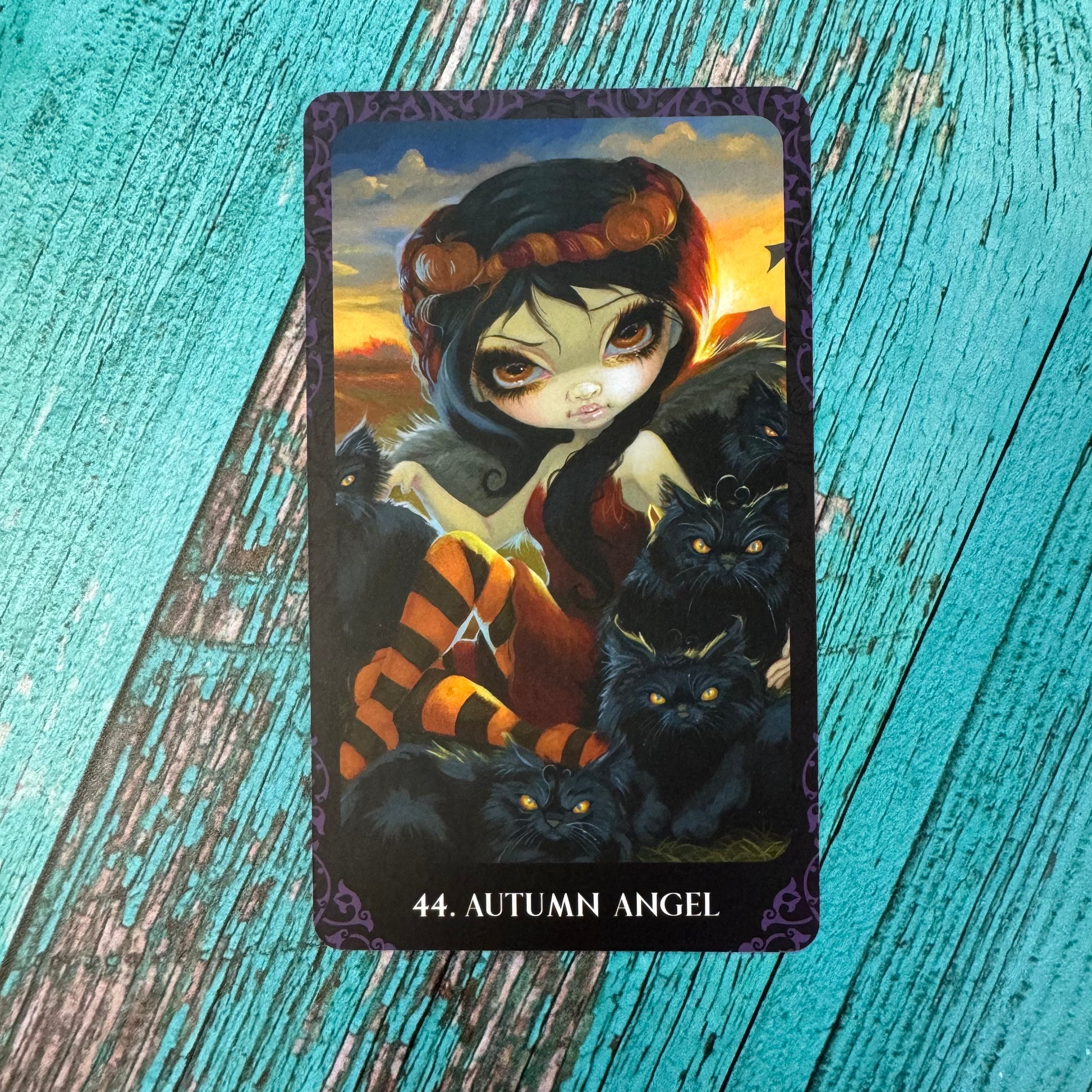 Autumn angel card