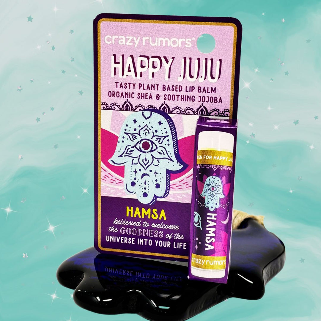 Happy juju hamsa protection organic lip balm