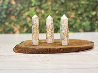 
Howlite Dragon obelisk tower