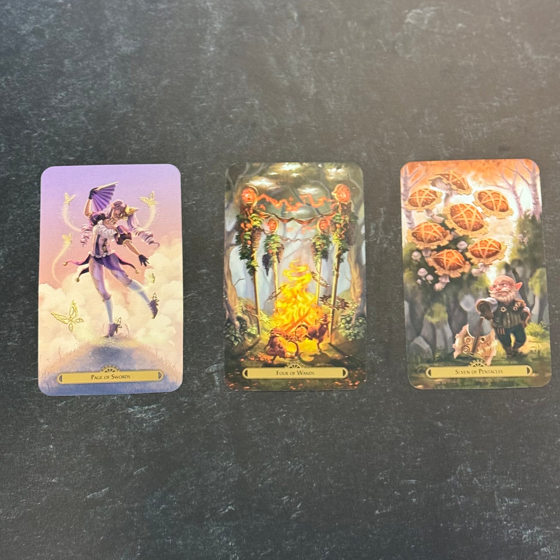 3 cards from steampunk faerie deck