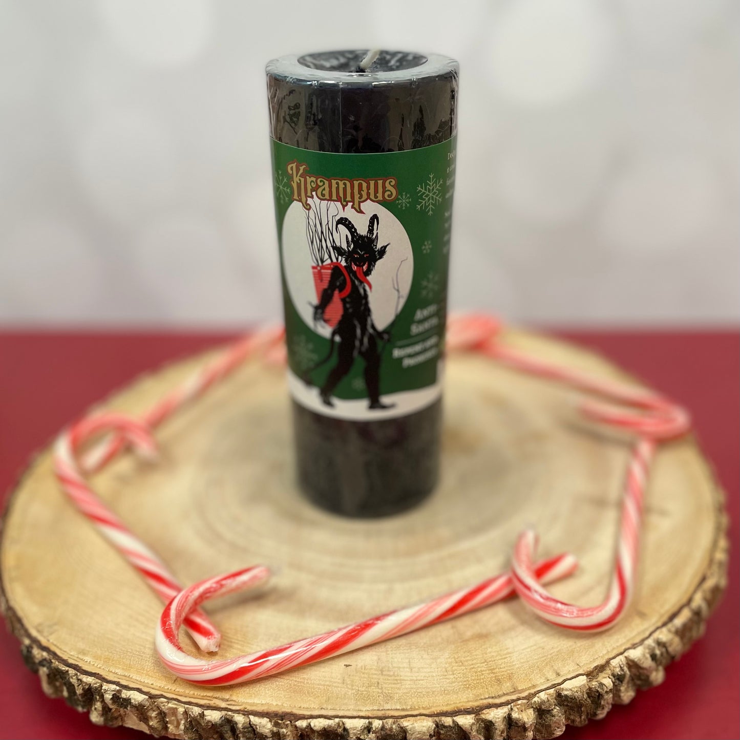 Krampus Candle Pillar- Christmas Candle