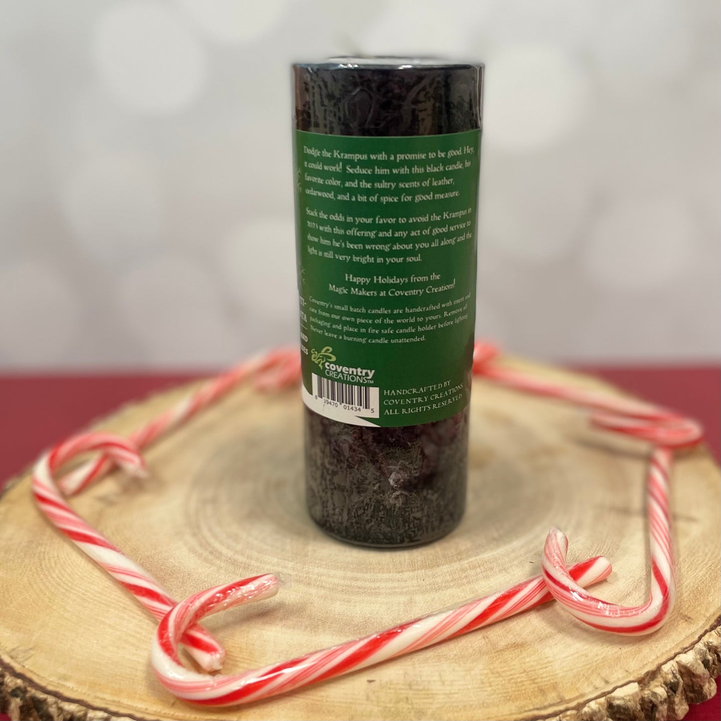 Krampus Candle Pillar- Christmas Candle