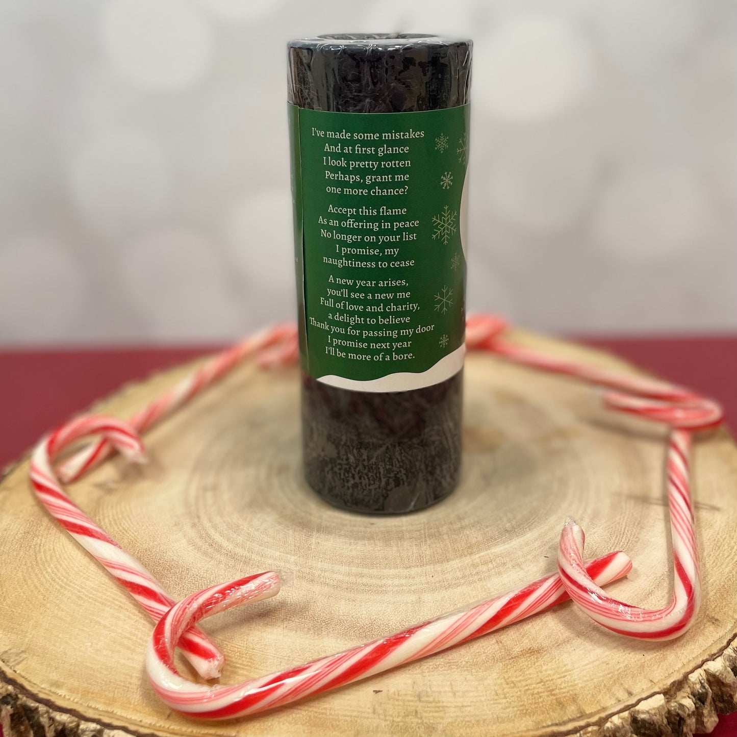 Krampus Candle Pillar- Christmas Candle