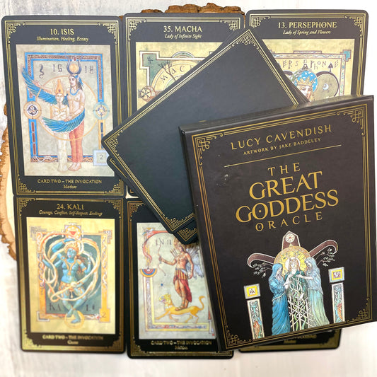 The Great Goddess Oracle by Lucy Cavendish (Author), Jake Baddeley (Author)