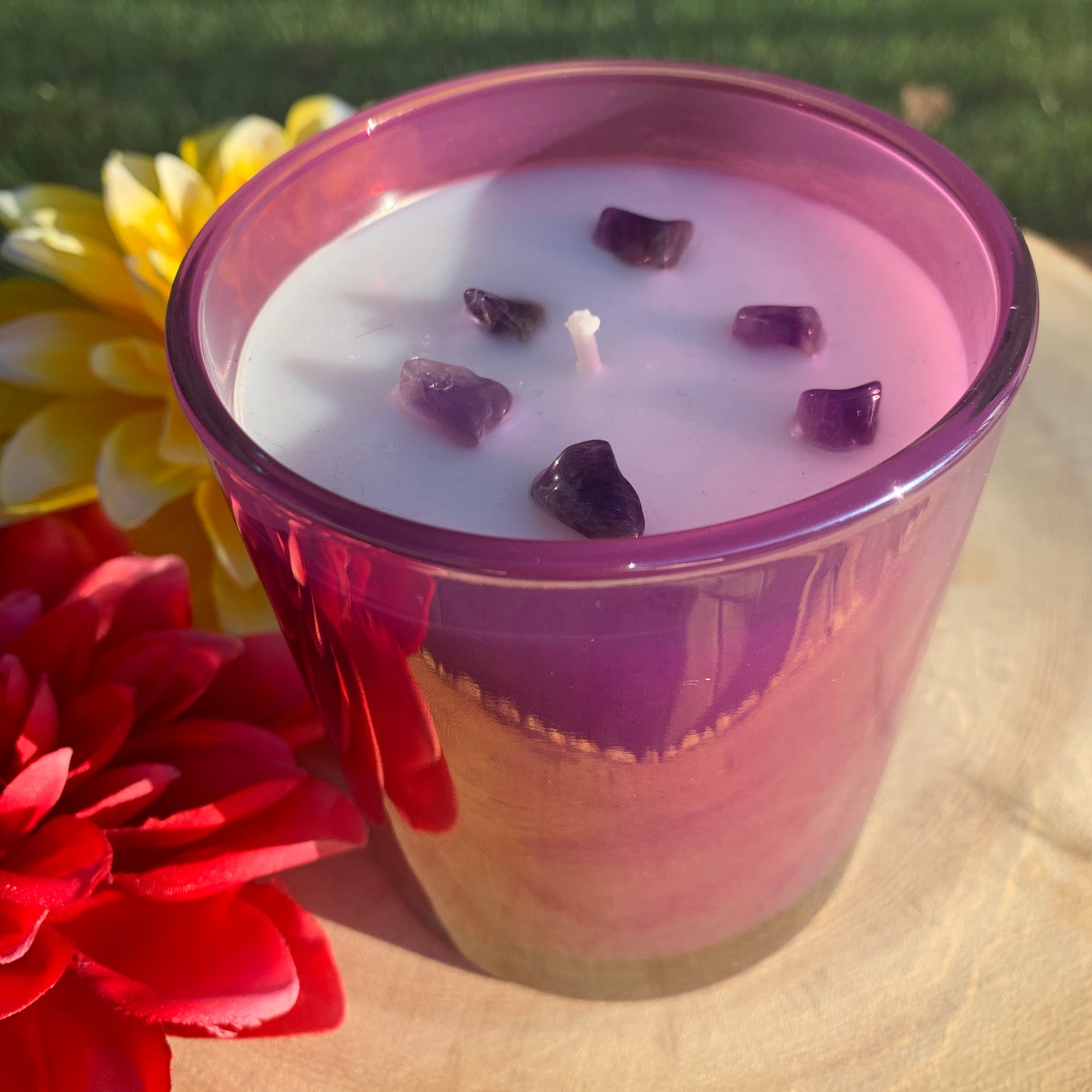 Custom Scented Crystal Candle - The Plum Jar