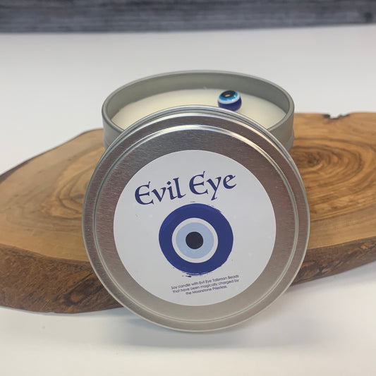 Evil Eye Protection Candle Travel Tin
