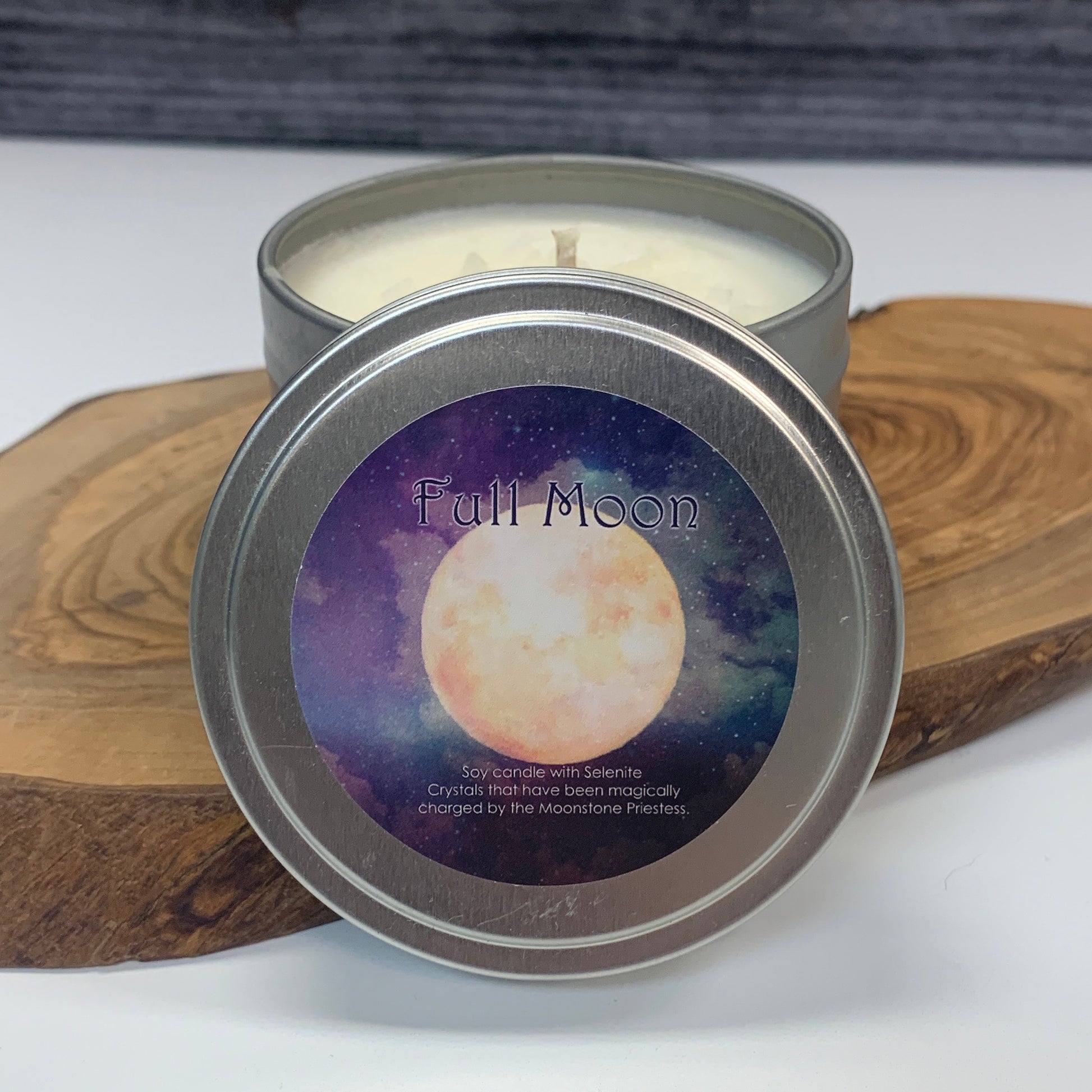 Selenite Crystals Candle