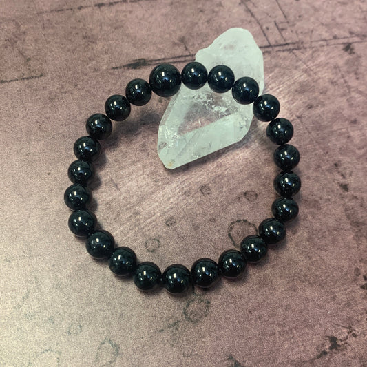 Black Tourmaline 8mm Beaded Bracelet