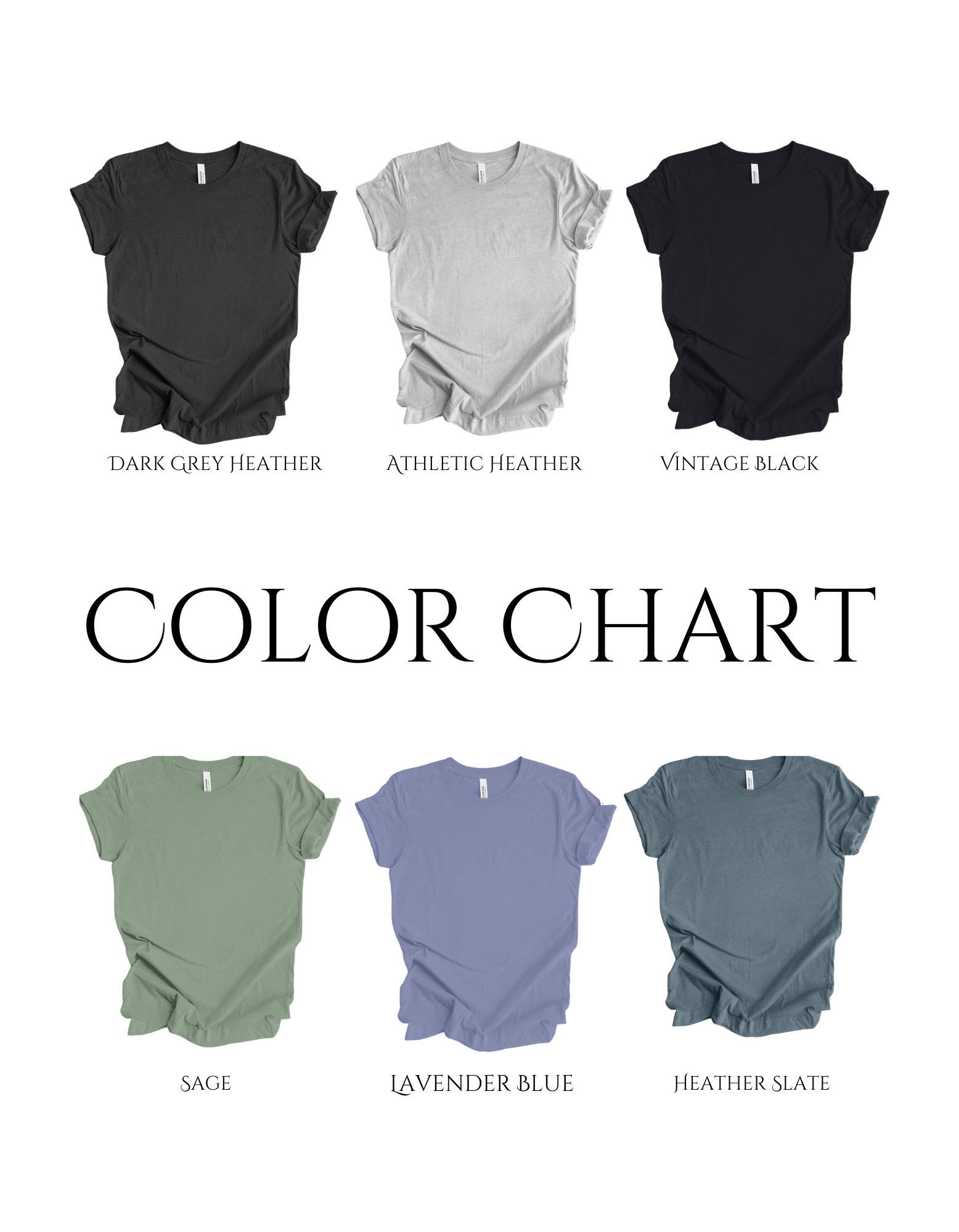 Color chart for Llamaste