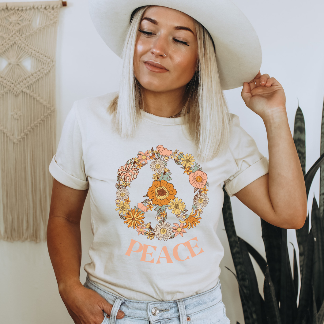 White Peace shirt 