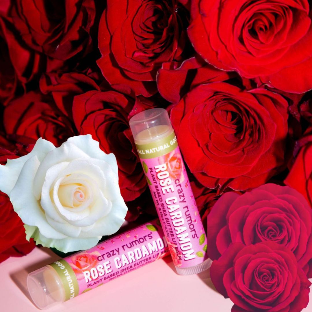 Rose cardamom lip balm