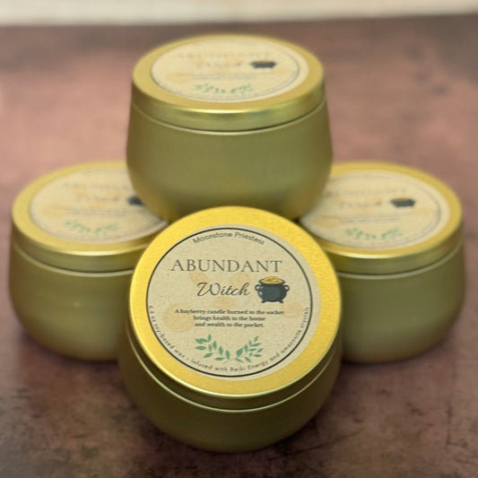 Abundant Witch Candle Bayberry & Amazonite New Year Magic - The Mystical Moon Online Store