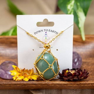 Adjustable Metal Crystal Holder Necklace – Stainless Steel Interchangeable Cage Chain - The Mystical Moon