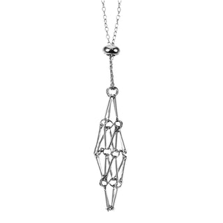 Adjustable Metal Crystal Holder Necklace – Stainless Steel Interchangeable Cage Chain - The Mystical Moon
