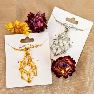 Adjustable Metal Crystal Holder Necklace – Stainless Steel Interchangeable Cage Chain - The Mystical Moon