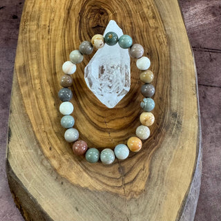 Alashan Agate Beaded Bracelet 8mm - The Mystical Moon Online Store