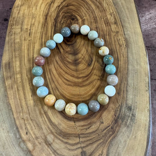 Alashan Agate Beaded Bracelet 8mm - The Mystical Moon Online Store