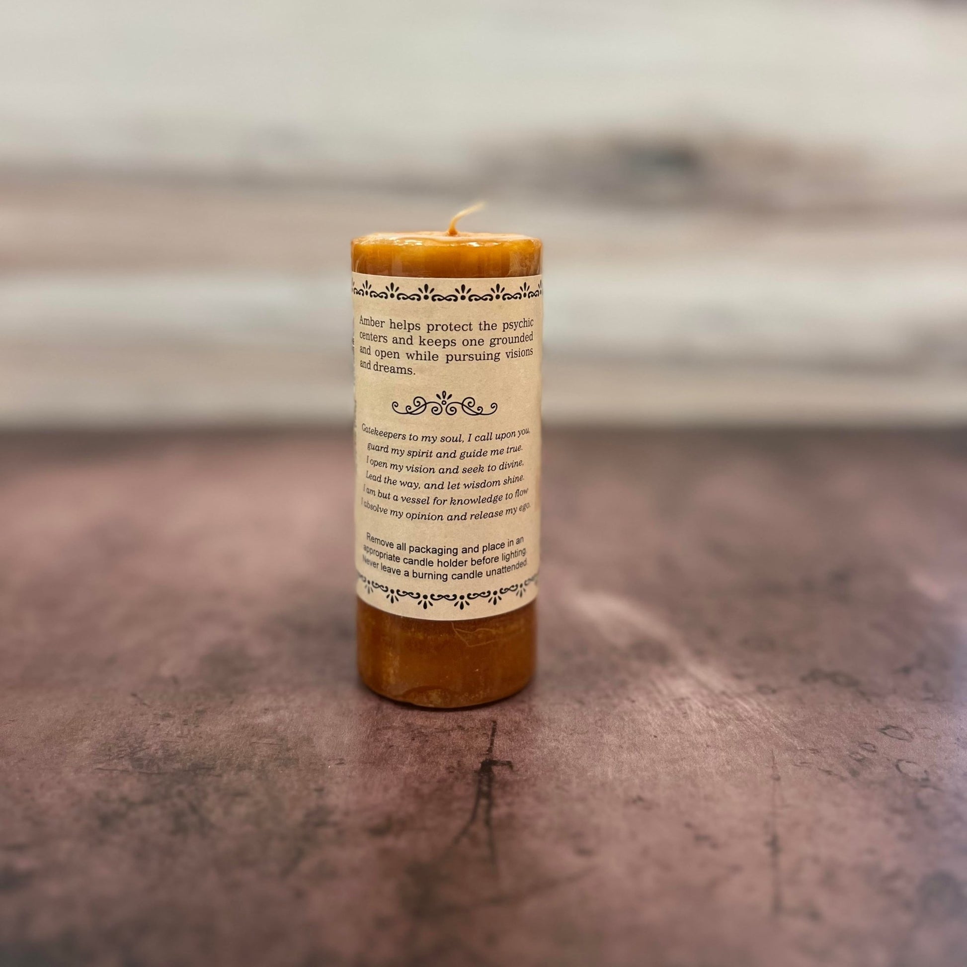 Amber Moon Candle - The Mystical Moon Online Store