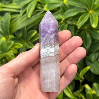 Amethyst Lace Agate Obelisk Tower - The Mystical Moon