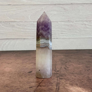 Amethyst Lace Agate Obelisk Tower - The Mystical Moon