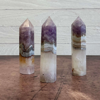Amethyst Lace Agate Obelisk Tower - The Mystical Moon